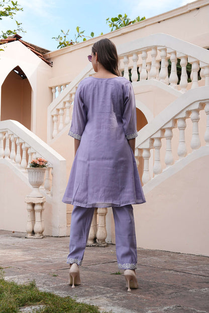 Lavender-Colored Fusion Co-Ord Set