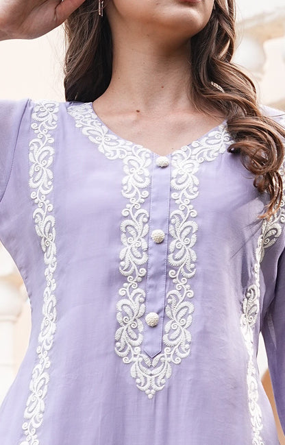 Lavender-Colored Fusion Co-Ord Set