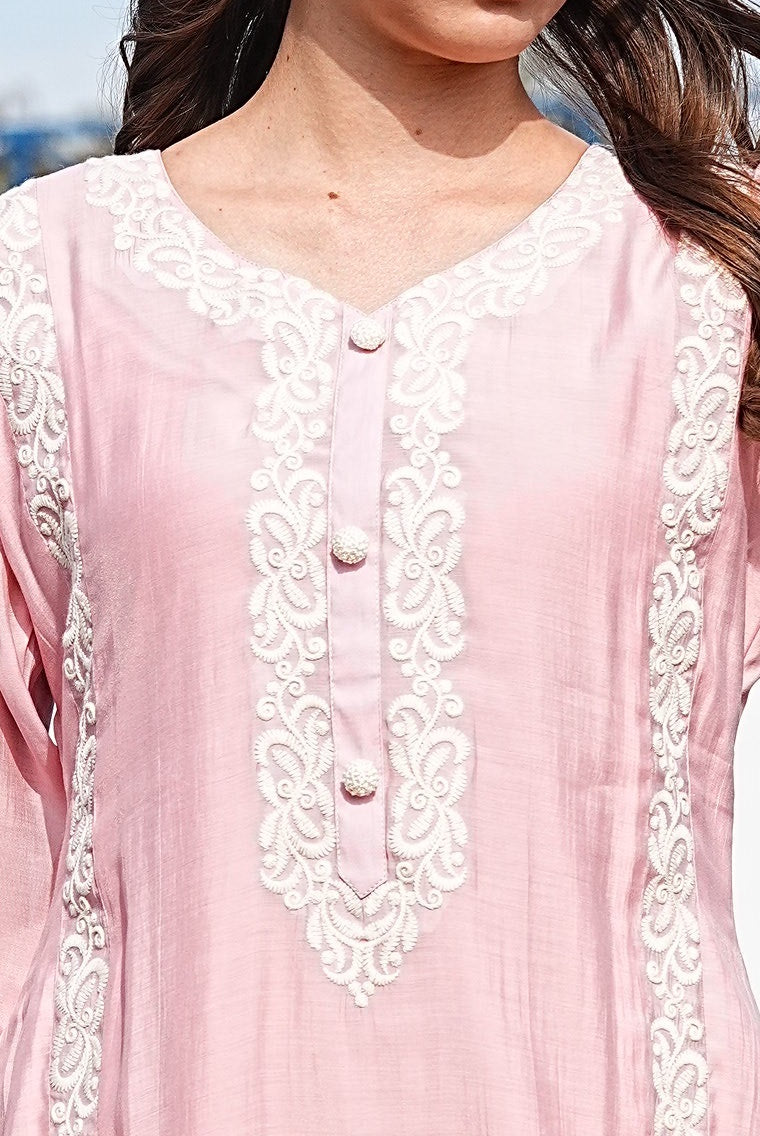 Pink-Colored Fusion Co-Ord Set