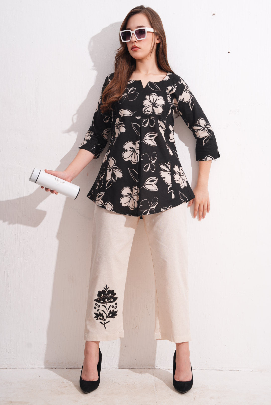 Thunder-Colored Printed Co-Ord Set