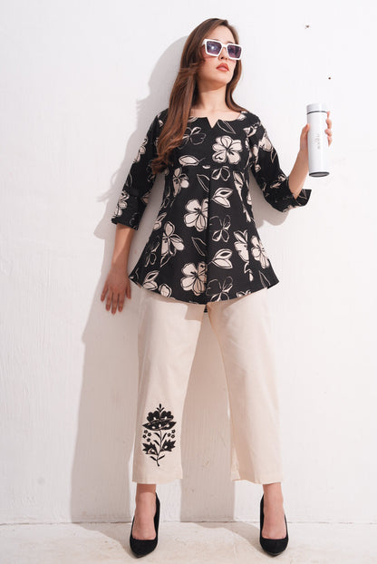 Thunder-Colored Printed Co-Ord Set