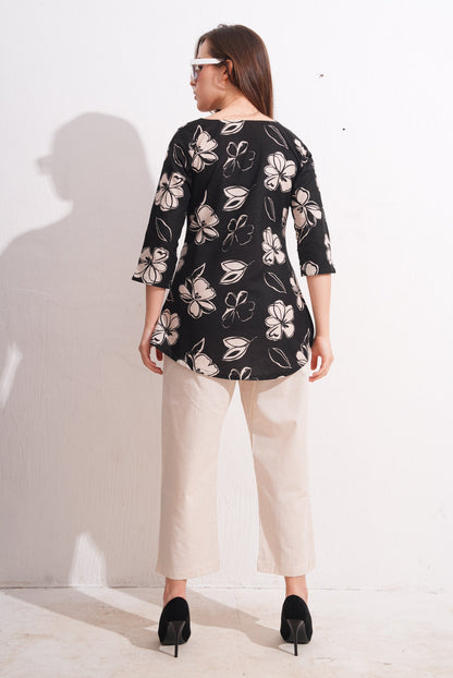 Thunder-Colored Printed Co-Ord Set