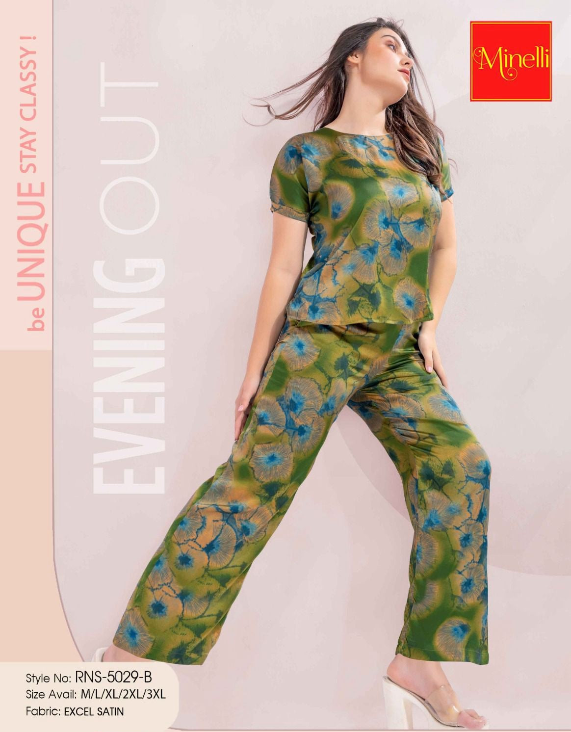 Mahendi-Colored Printed Co Ord Set