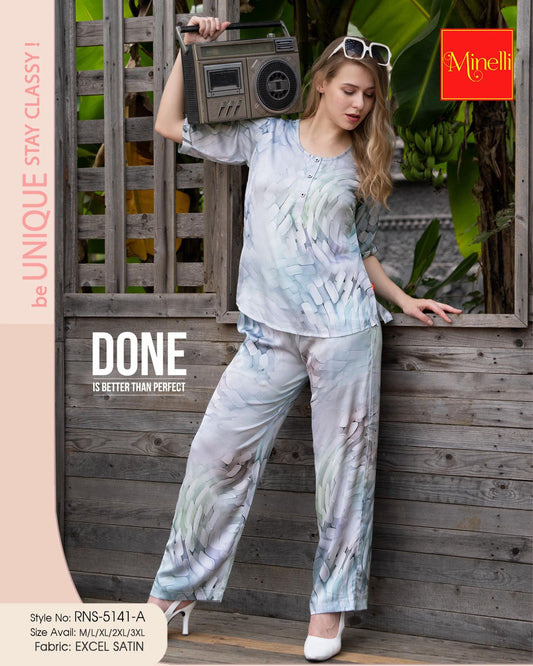 Multi-Colored Printed Co-Ord Set