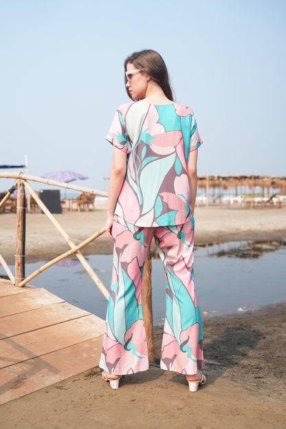Multi-Colored Printed Co-Ord Set