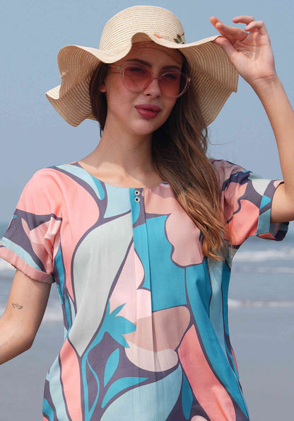 Multi-Colored Printed Co-Ord Set