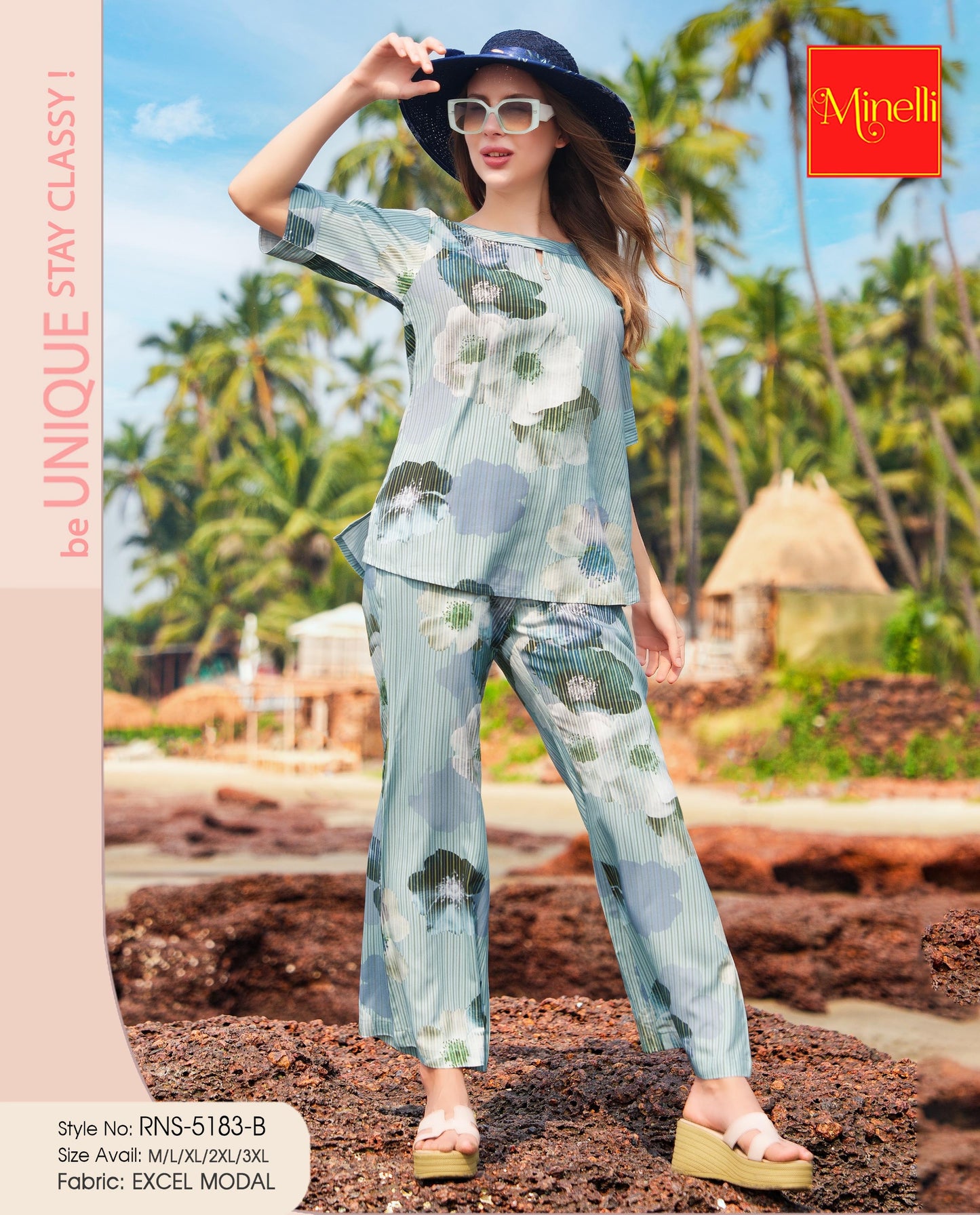 Grey-Colored Printed Co-Ord Set