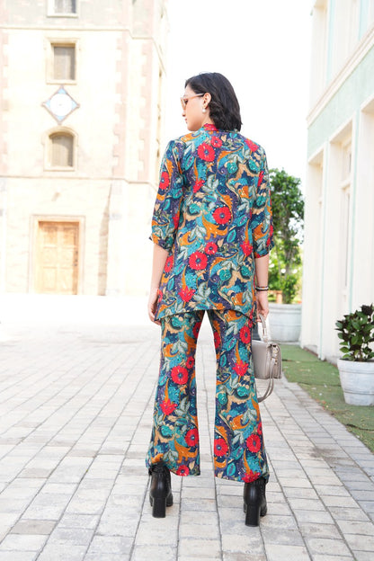 Multi-Colored Printed Co-Ord Set