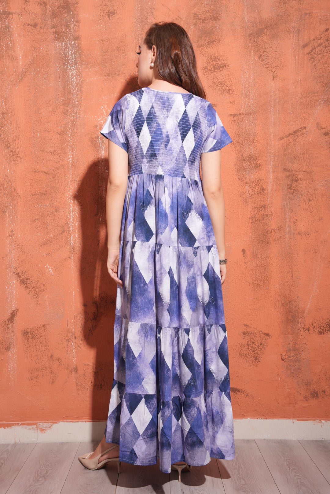 Purple-Colored Premium Flare Gown
