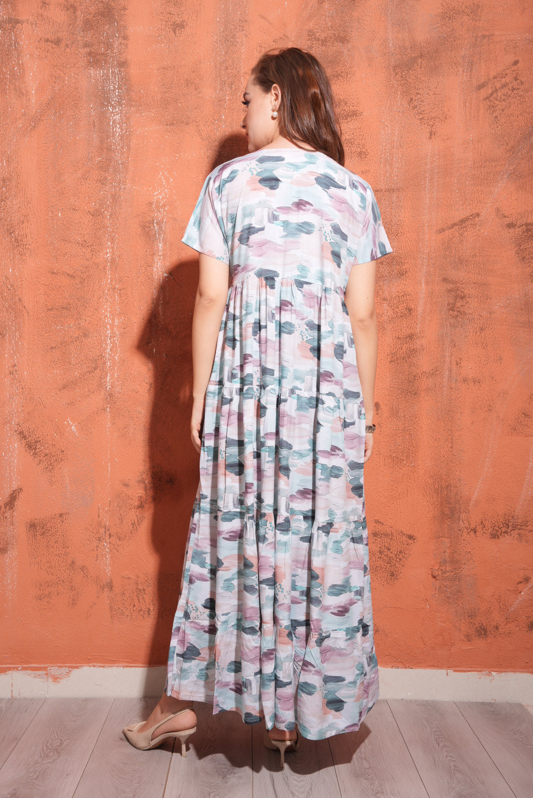 Grey-Colored Premium Flare Gown