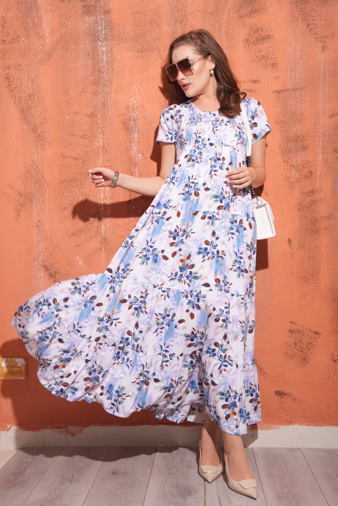 Blue-Colored Premium Flare Gown