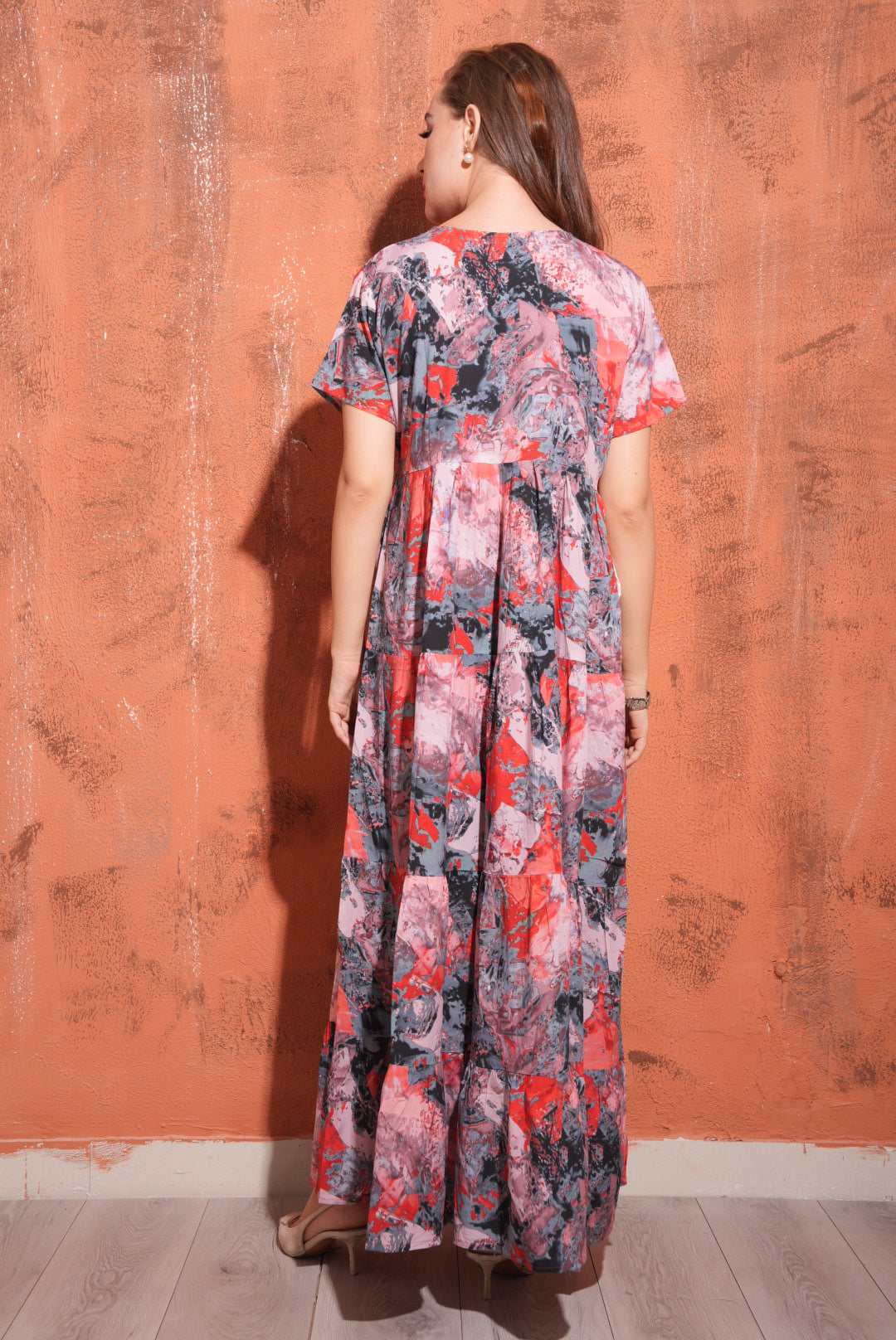 Jasper-Colored Premium Flare Gown