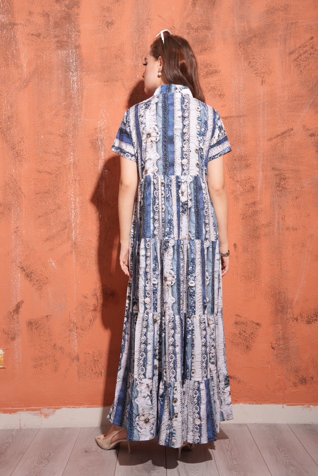 Blue-Colored Premium Flare Gown