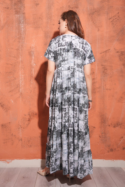 Black-Colored Premium Flare Gown