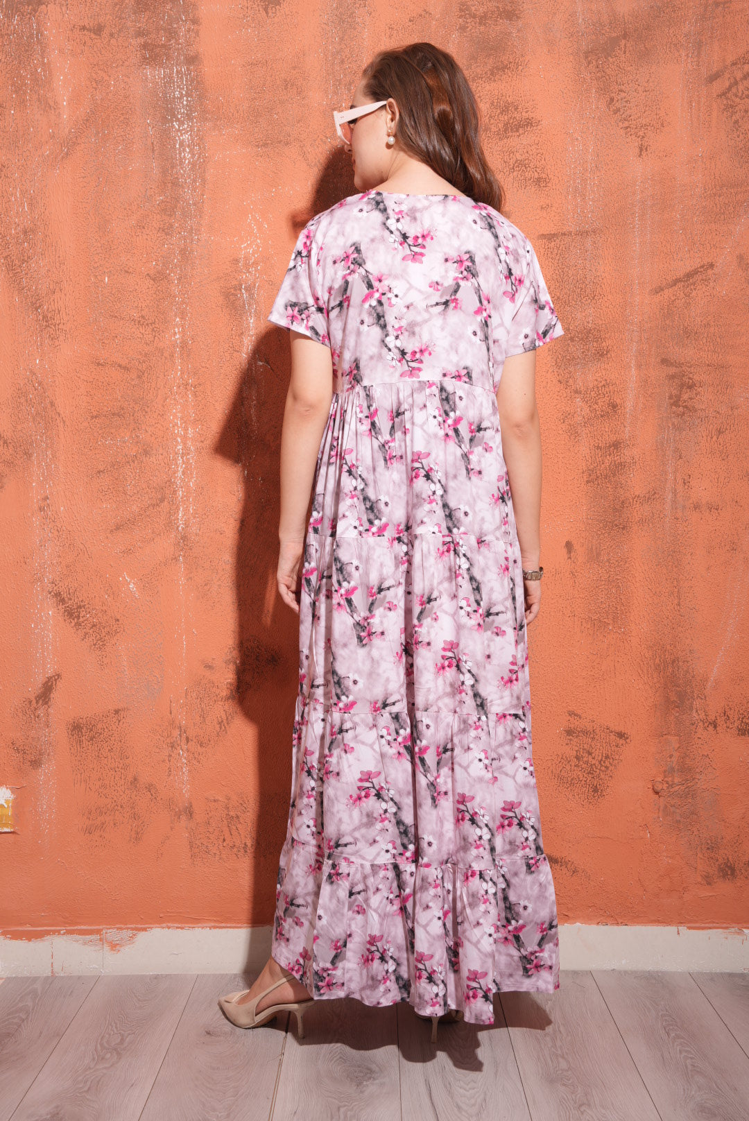 Pink-Colored Premium Flare Gown
