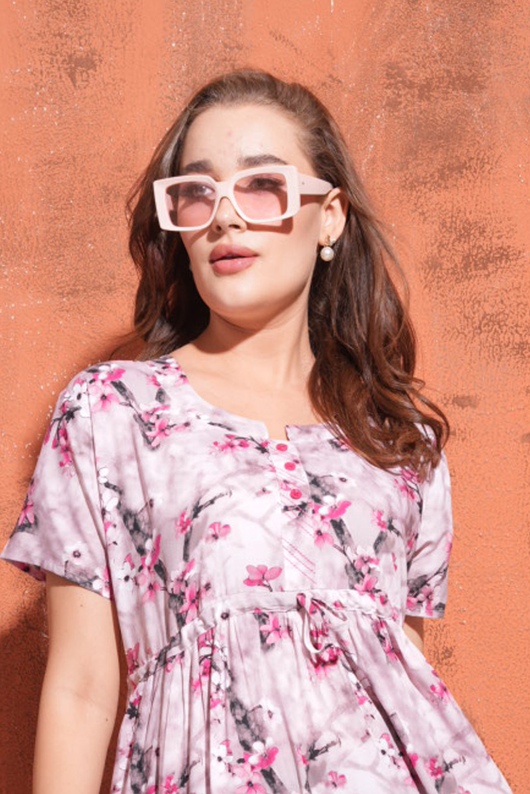 Pink-Colored Premium Flare Gown
