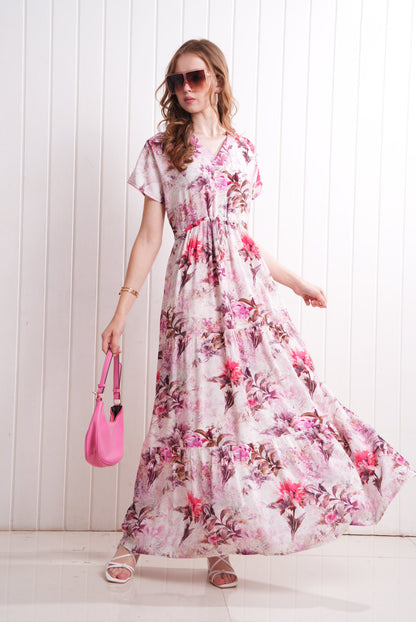 Pink-Colored Semi Flare Gown