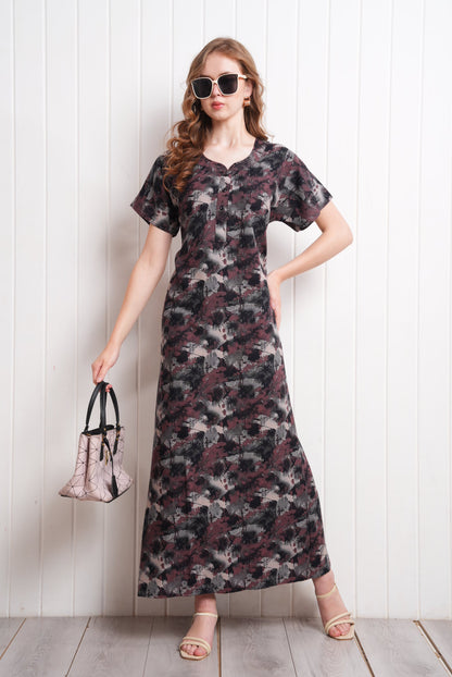 Coffee-Colored Fashion Nightdress