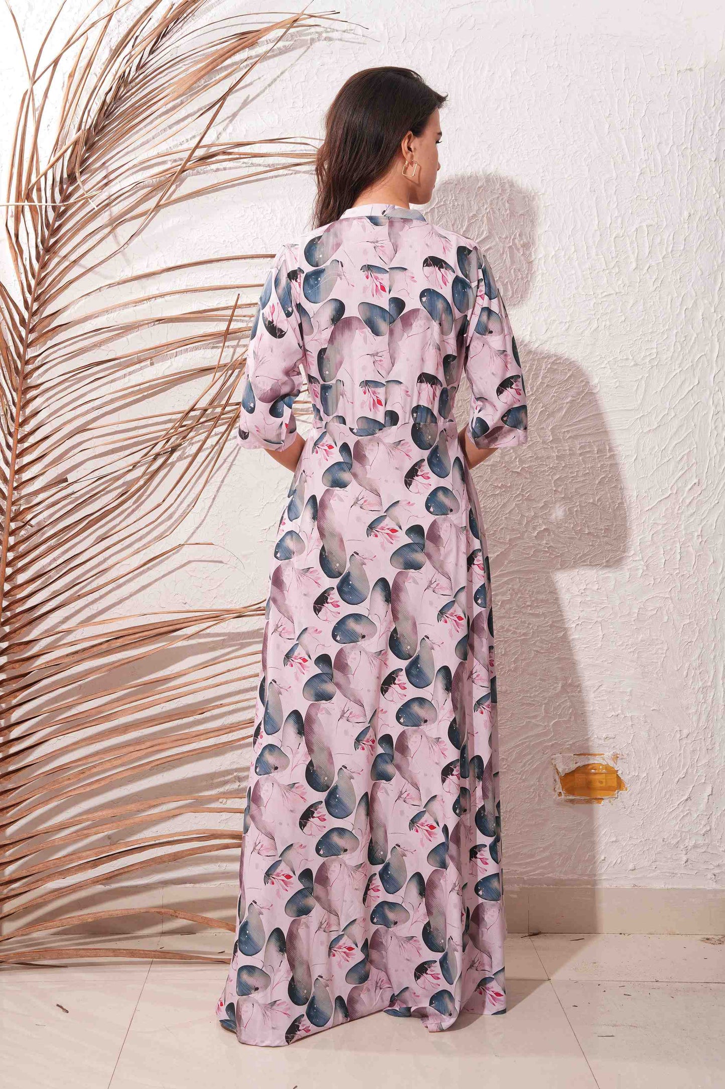 Pink-Colored Premium Flare Gown