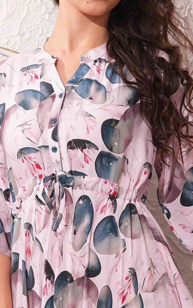 Pink-Colored Premium Flare Gown