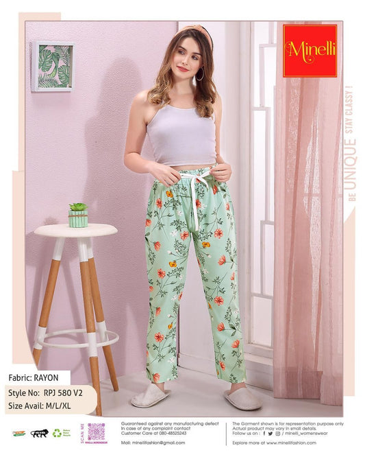 Pista-Colored Printed Pyjama