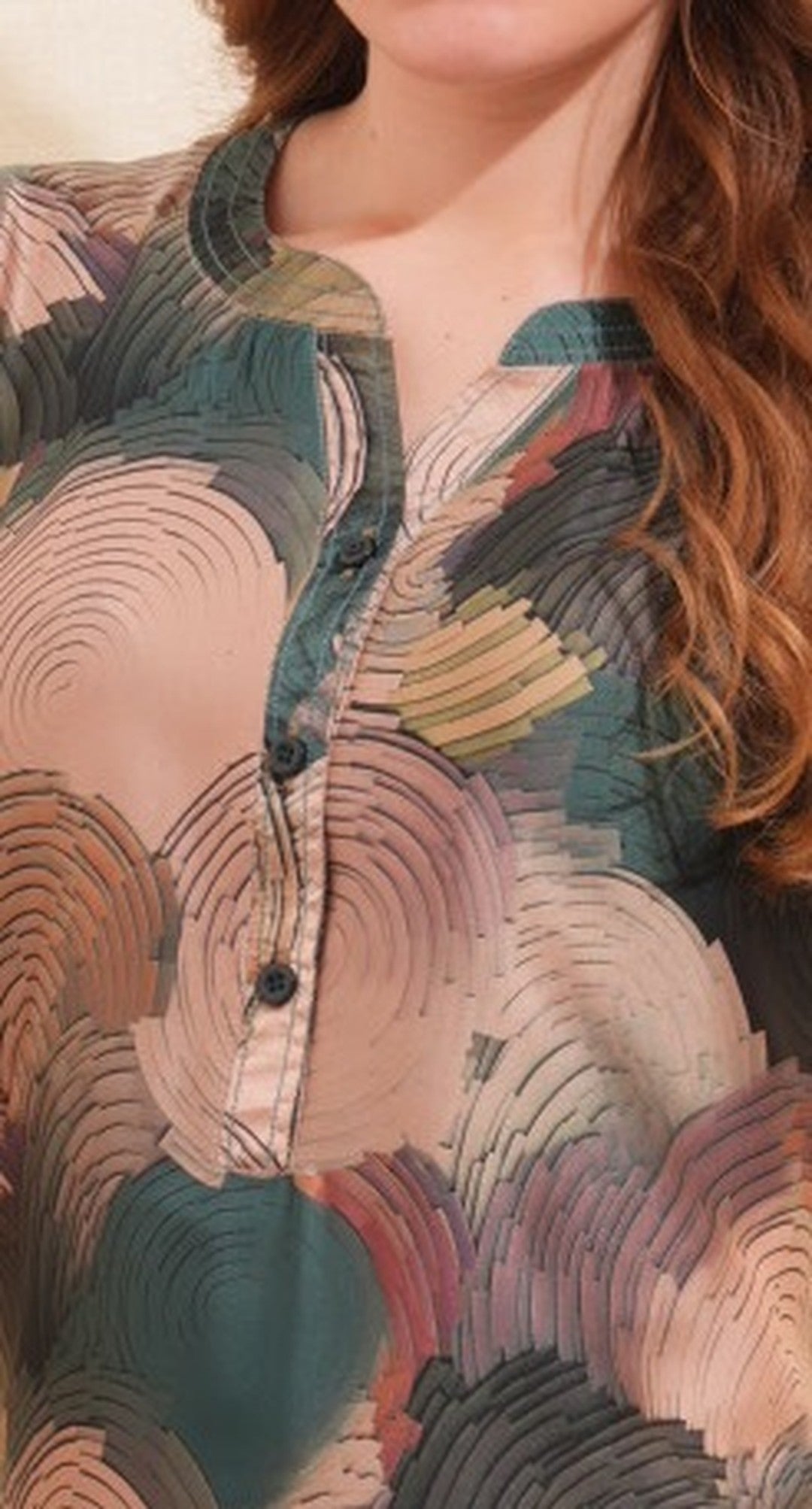 Womens Satin A-Line Nightdress - Multi