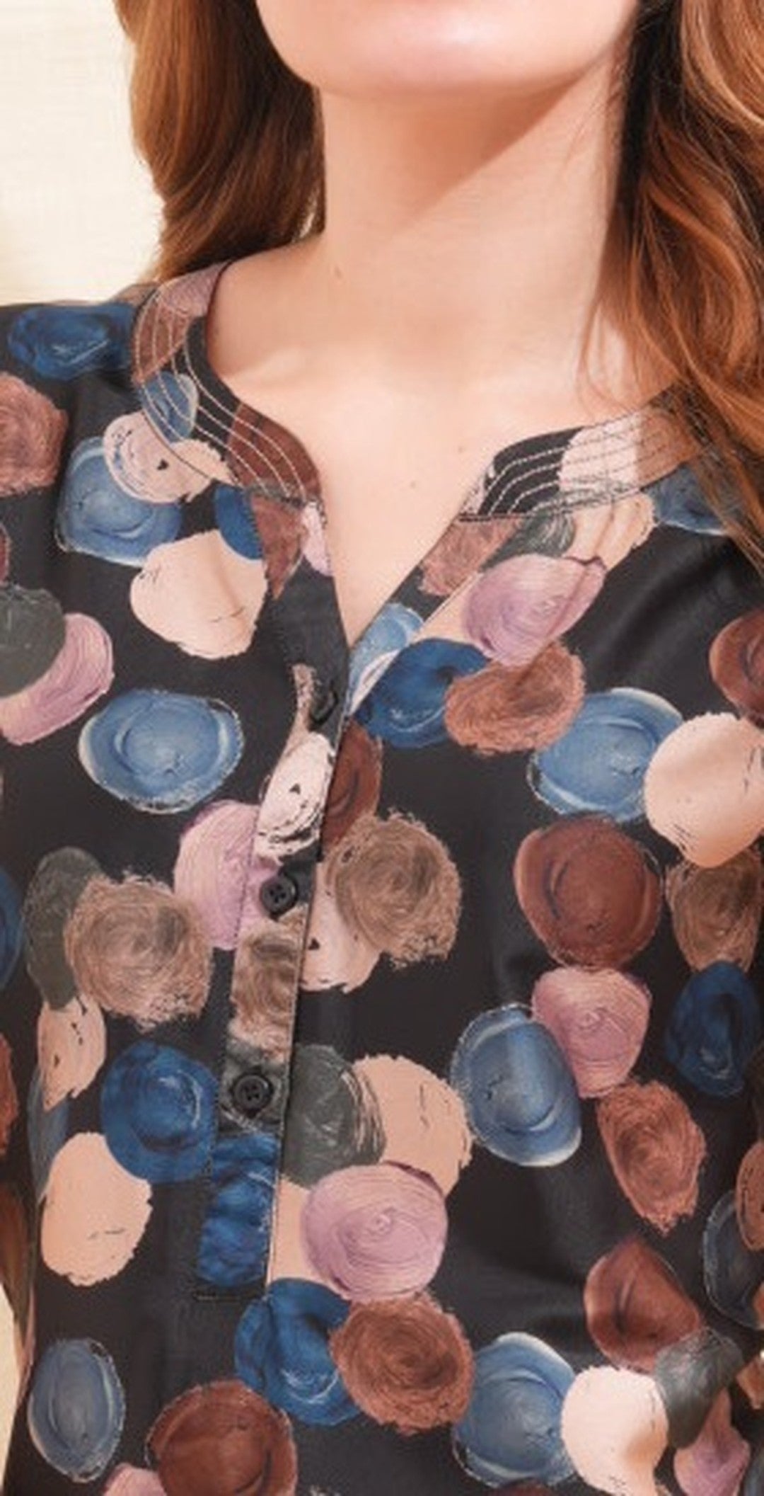 Womens Satin A-Line Nightdress - Charcoal