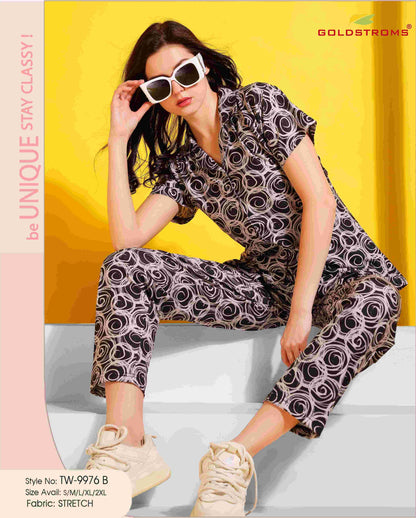 Womens Front Open Travel Wear - Black