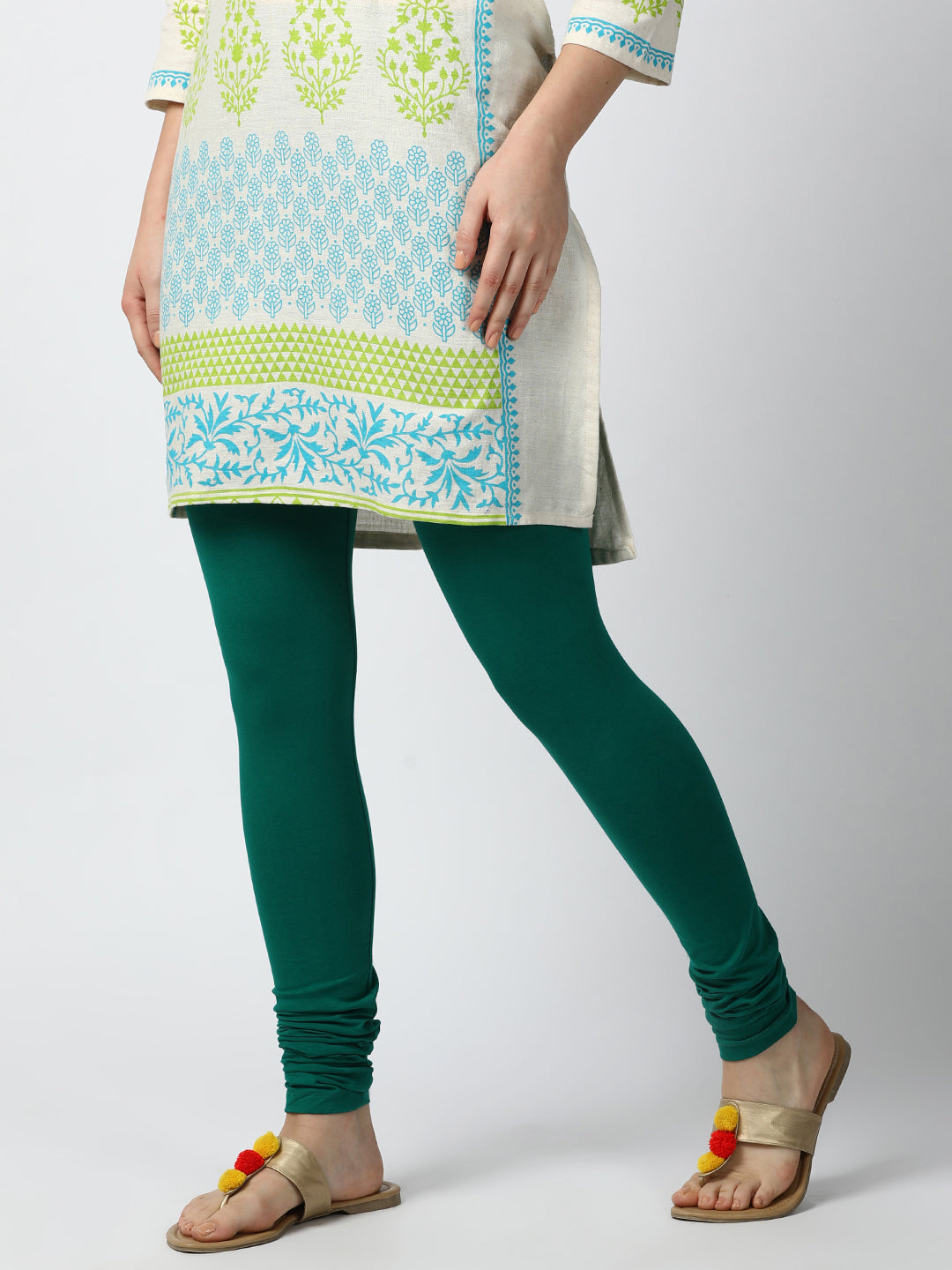Buy Guess women plain suede pull on leggings mint green Online | Brands For  Less