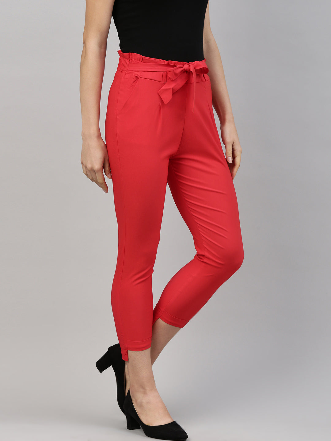 Relaxed-Fit Bow Knot Pants - Modavivo