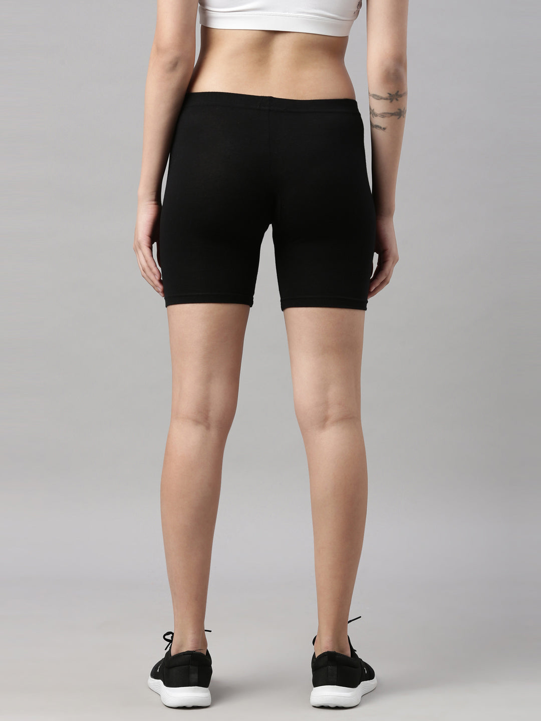 Womens 4-Way Stretch Cycling Shorts - Black