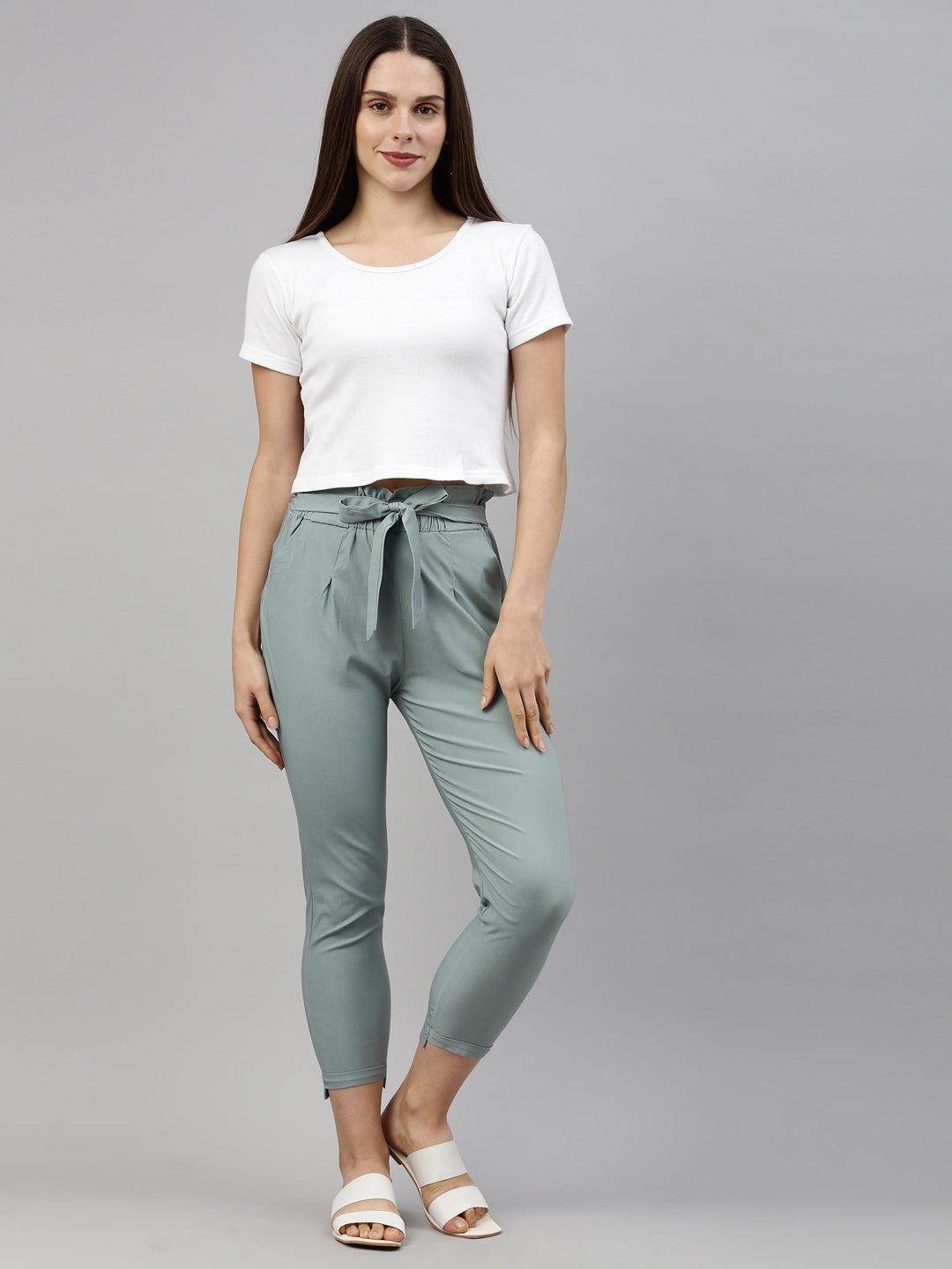 Knot-back top and pants set in Vanilla Heather | VENUS | Top and pants set,  Casual outfit inspiration, Womens loungewear