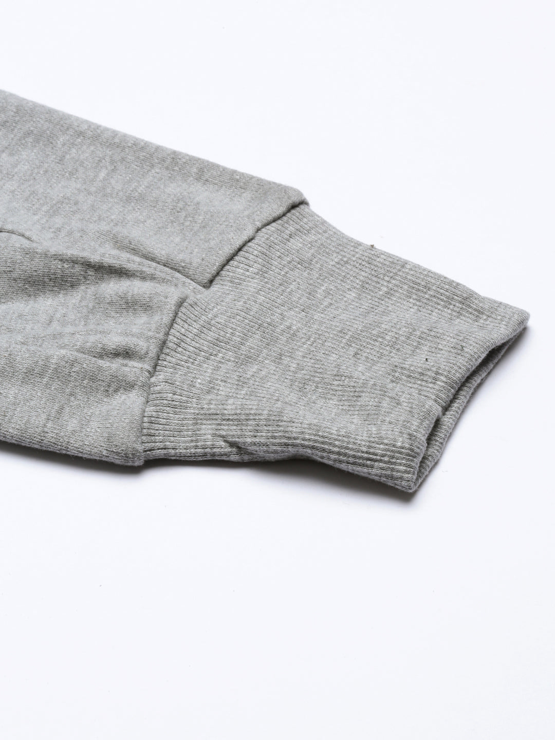 Womens Narrow Bottom Joggers With Side Pockets - Grey Melange