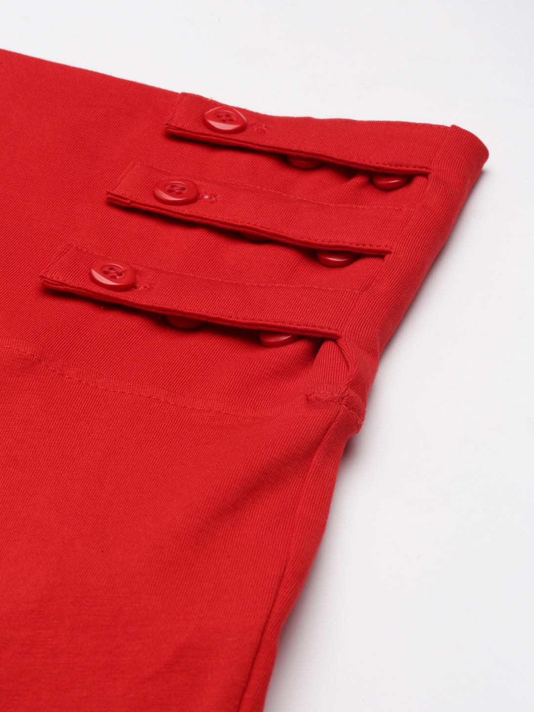 Womens Maternity Capri - Red