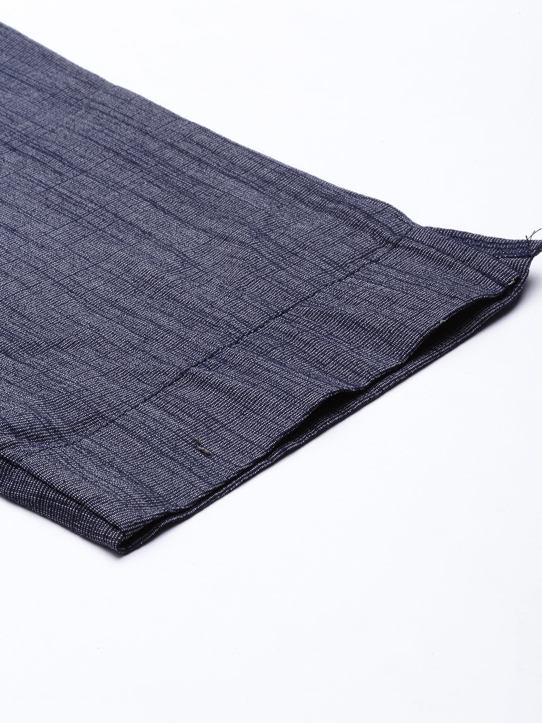 Womens Stretchable Solid Cigar Pant - Denim Blue